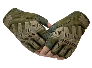 Тактические перчатки беспалые - фото 25100