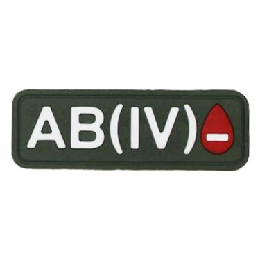 Патч ПВХ "Группа крови" AB (IV) Rh-
