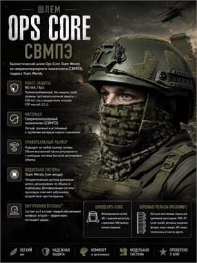 Шлем Ops Core безухий 6584