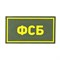 Патч ПВХ "ФСБ" желтый (50х90 мм) - фото 20583