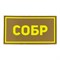 Патч ПВХ "СОБР" желтый (50х90 мм) 91339763
